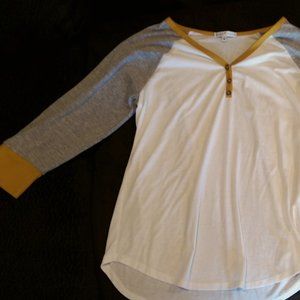 Girls long sleeve 3-button shirt by Moa Moa